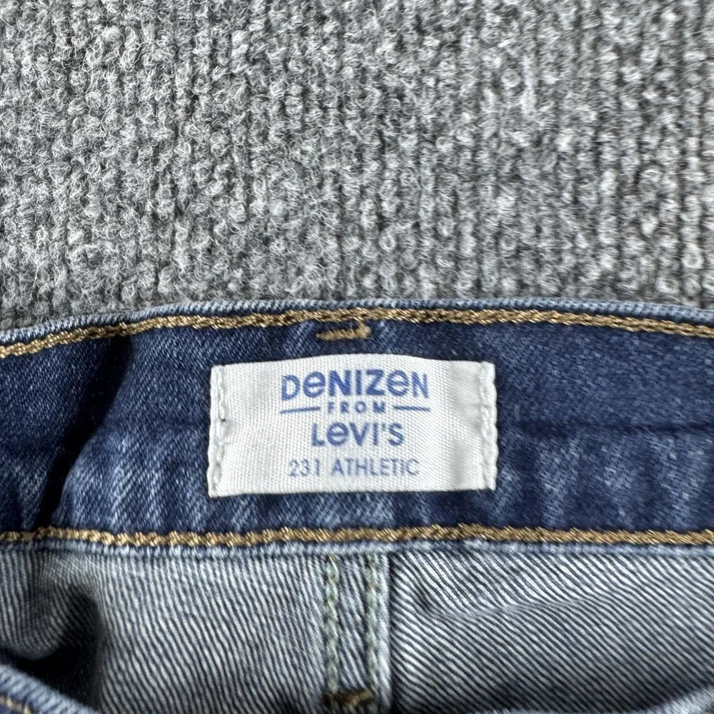 Denizen From Levis 231 Athletic Straight Jeans Mens 38x30 Blue Stretch Denim